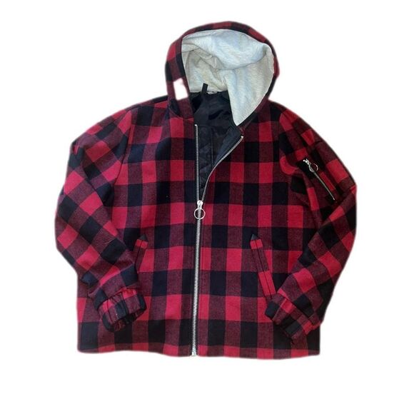 Women's H&M flannel plaid jacket - Picture 1 of 3